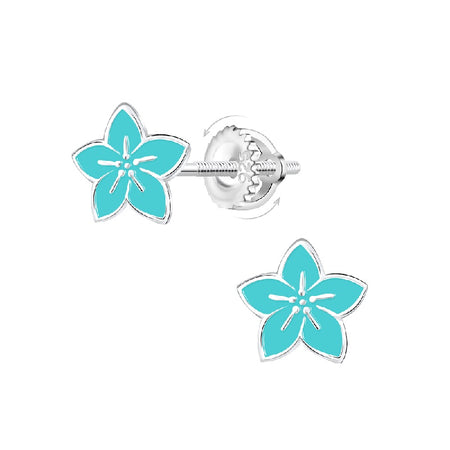Children's Sterling Silver 'Pink Sparkle Heart' Crystal Stud Earrings