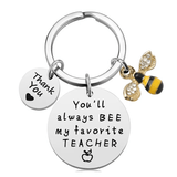 'You'll Always BEE my Favourite Teacher''  Keyring/Handbag Charm- Teacher Gift