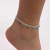 Adult's 'Barbados Breeze' Triple Chained Adjustable Anklet