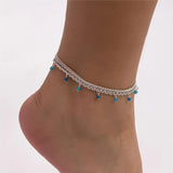 Adult's 'Barbados Breeze' Triple Chained Adjustable Anklet