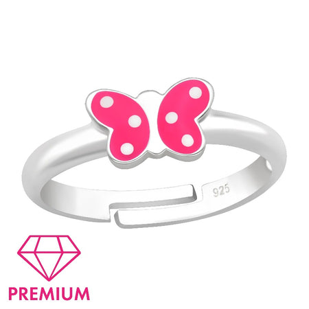 Children's Sterling Silver 'Pink Sparkle Heart' Crystal Stud Earrings