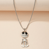 Halloween Skeleton with Moveable Body Parts Pendant Necklace