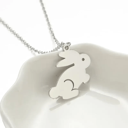 Children's Twisted Chain with Crystal Letter of the Alphabet Pendant Necklaces