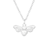 Adult's/Teenager's Sterling Silver Bee Pendant Necklace