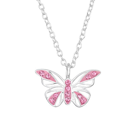 Children's Sterling Silver Open Star Pendant Necklace