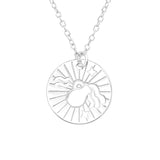 Children's Sterling Silver Zodiac Sign Pendant Necklace - Aquarius (January 20-February 18)