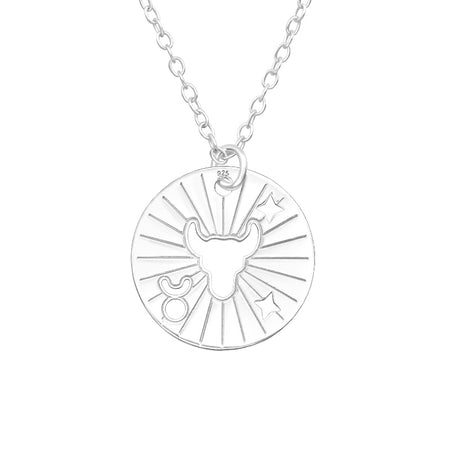 Children's Sterling Silver Zodiac Sign Pendant Necklace - Virgo  (September 23-October 22)