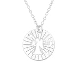 Children's Sterling Silver Zodiac Sign Pendant Necklace - Virgo  (August 23- September 22)