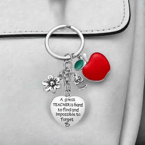 'A Great Teacher is Hard to Find'  Keyring/Handbag Charm- Teacher Gift