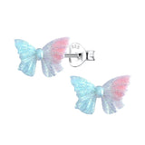 Sterling Silver 'Glitter Bow' Stud Earrings for Teenagers