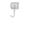 Stainless Steel 9mm Shiny Link with Dangling Letter J for Italian Charm Bracelet