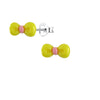 Children's Sterling Silver 'Yellow Resin Bow’ Stud Earrings