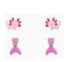 Children's Sterling Silver Set of 2 Pairs of Axolotl and Mermaid Magic Stud Earrings