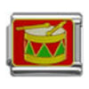 Stainless Steel 9mm Shiny Drum Link for Italian Charm Bracelet