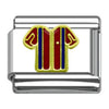 Stainless Steel 9mm Shiny 'Football / Sports Shirt' Link for Italian Charm Bracelet