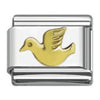 Stainless Steel 9mm Shiny Link with Flying Bird for Italian Charm Bracelet