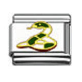 Stainless Steel 9mm Shiny Link with Snake for Italian Charm Bracelet