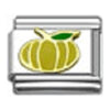 Stainless Steel 9mm Shiny Pumpkin Link for Italian Charm Bracelet