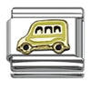 Stainless Steel 9mm Shiny School Bus Link for Italian Charm Bracelet
