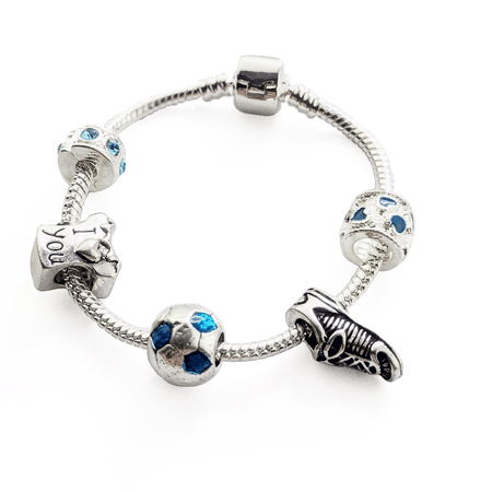 Teenager's 'Girls Can Do Better' Silver Plated Charm Bead Bracelet