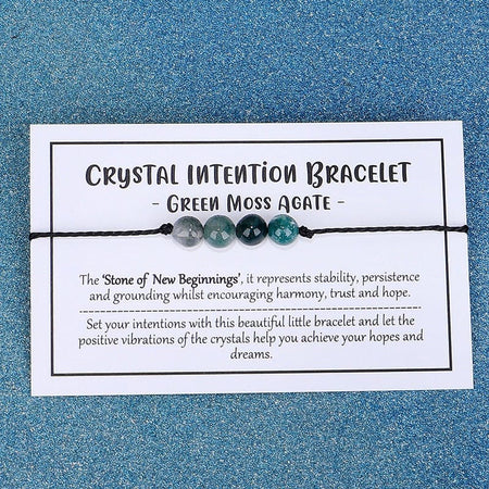 Adjustable 'Mookaite - Stone of New Here and Now' Crystal Intention Wish / Friendship Bracelet