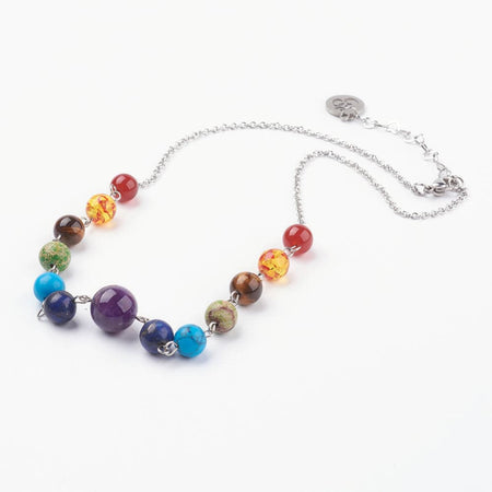 Adult's Chakra Gemstone Beads Drop Earrings