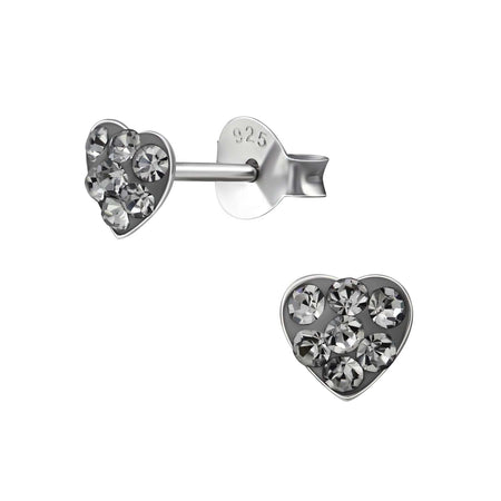 925 Sterling Silver Plated Designer Inspired 'Heart In Heart' Charm Drop Earrings