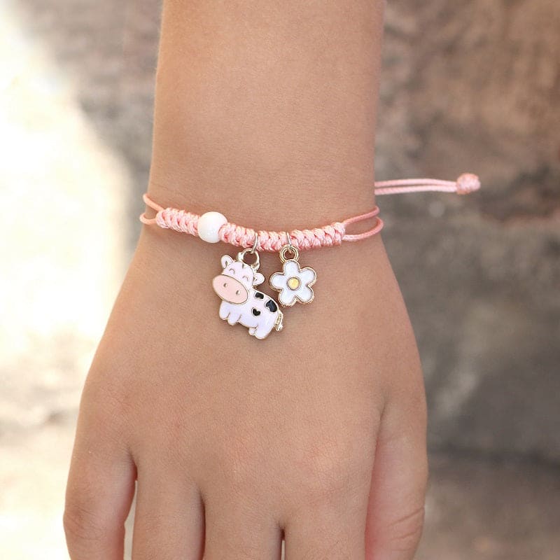 Friendship Bracelet Girls Glitter Wrist Adjustable Jewelry Gift