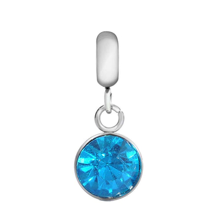 Adult’s April Birthstone Diamond Coloured Crystal Drop Charm