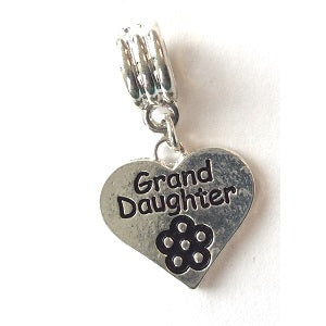Silver Plated Daughter Triangle Charm