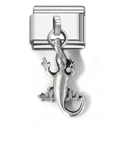 Stainless Steel 9mm Shiny Link with Swimmer for Italian Charm Bracelet