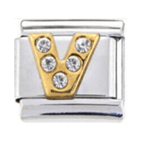 Stainless Steel Cable monogram initial Charm Bracelet/Bangle –  DiamondVeneer Fashion