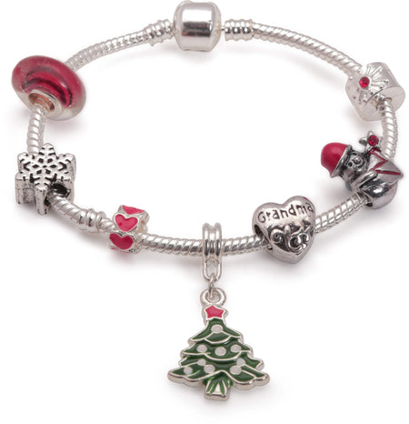 Children's 'Niece Christmas Dream' Silver Plated Charm Bracelet