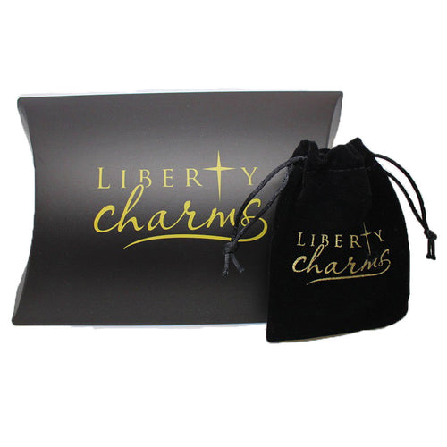 packaging for daughter black leather charm bracelet