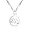 Children's Zodiac Sign Pendant Necklace  Aquarius (January 20-February 18)