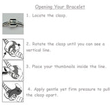 Adult's Bridesmaid 'Cascade Cream' Silver Plated Charm Bead Bracelet