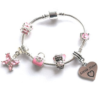 Adult's Teenagers 'Sister Christmas Dream' Silver Plated Charm Bracelet