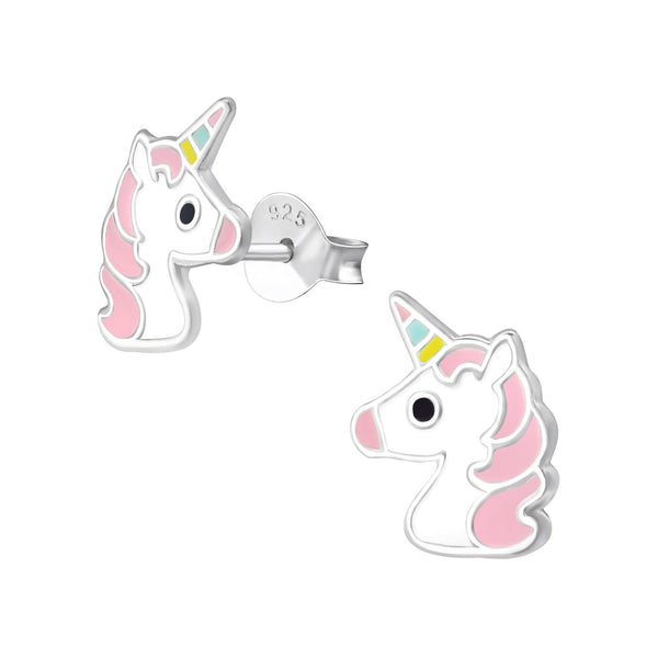 Children's Sterling Silver Pastel Unicorn Stud Earrings – Liberty