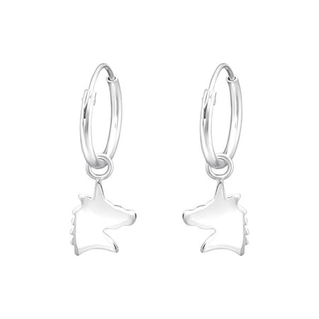 Children's Sterling Silver 'Sparkle Unicorn' Crystal Stud Earrings