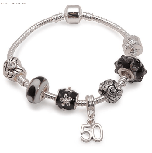 black magic bracelet, 50th birthday gifts girl and charm bracelet gifts for 50 year old girl