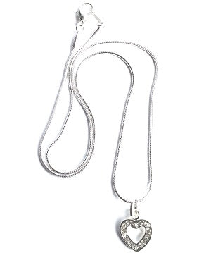 Diamante 'Key of the Door' Silver Plated Necklace