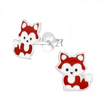 Children's Sterling Silver Set of 2 Pairs of 'Dogs Forever' Stud Earrings