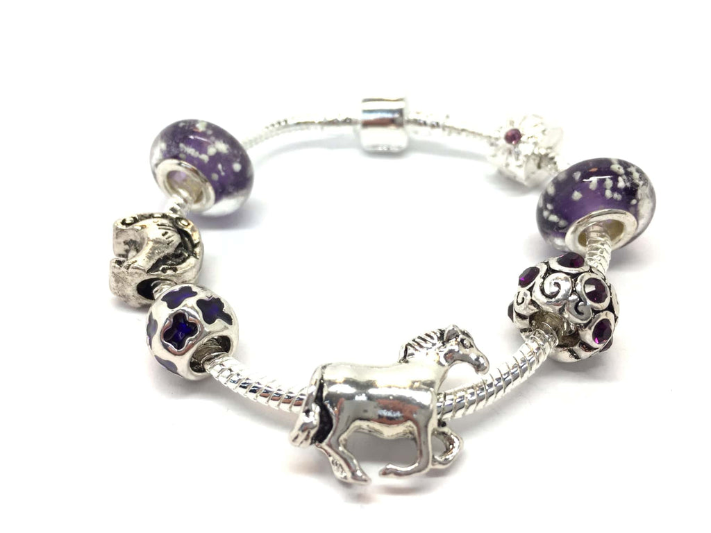 Sterling Silver Enameled Ladybug Childs Bracelet - LaneMax Jewelry