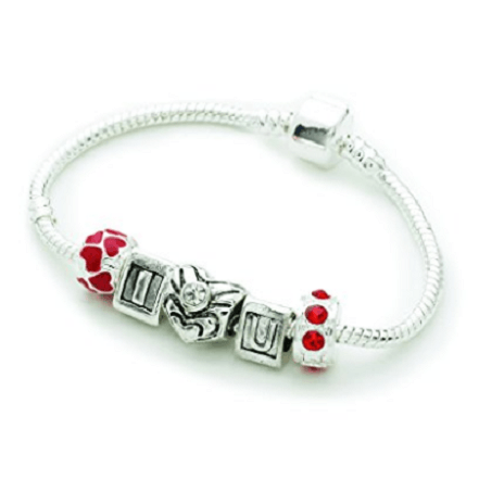 Children's Adjustable Football Wish Bracelet / Friendship Bracelet - White