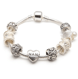 cream sliver nan bracelet and nan jewellery