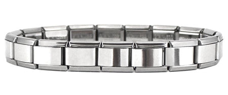 Stainless Steel 9mm Shiny 'Candles' Link for Italian Charm Bracelet