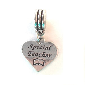 Mother and Daughter Split Heart Pendant Drop Charms