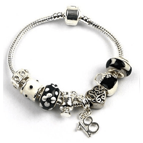 sisters 18 birthday sister bracelet with charms and beads