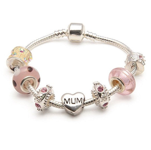 Mum Bracelet Vanilla Kisses Silver Plated Unique Mothers Day